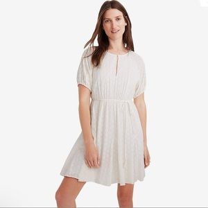 Madewell Eyelet Tassel-Tie Mini Dress